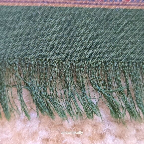 Vintage Ralph Lauren LARGE Wool Square Scarf Shawl Wrap Equestrian Hunting Dogs - Picture 10 of 16